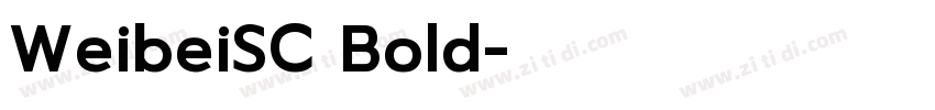 WeibeiSC Bold字体转换